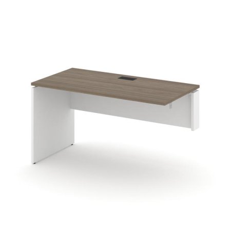 Стол-приставка к опорным элементам SN-D.OPRS-014(R) (1580х700х750) (Вяз Благородный/Белый)