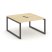 Рабочая станция 2-х сторонняя SN-5O.DRS-013 (1380х1432х750) (Тиквуд Светлый/Металл Антрацит)