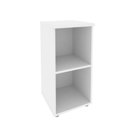 Стеллаж низкий узкий Onix O.SU-3 400x420x823 (Белый Бриллиант)