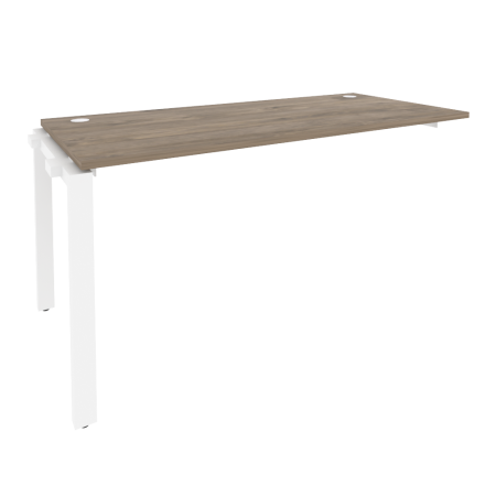 Наборный элемент рабочей станции на П-образном м/к Onix O.MP-1.NRS-4.7 1580x720x750 (Тиквуд Темный/Белый Металл)