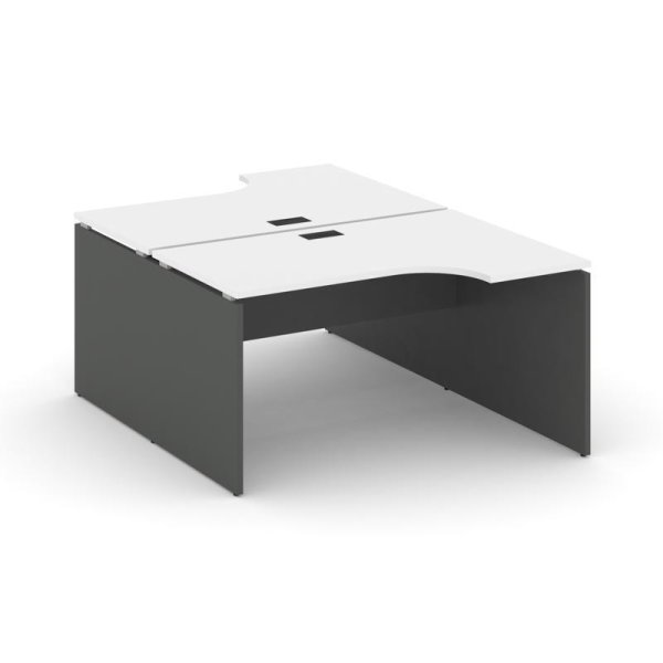 Рабочая станция эргономичная SN-D.DRPA-022 (1580х1632/1992х750) (Белый/Антрацит)