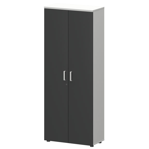 Шкаф Смарт СМШ-58Д Тип1 792x380x1990 (Белый/Графит)