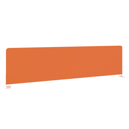 Экран тканевый боковой L1475мм Б.ТЭКР-147 1475x22x390 (Оранжевый/Белый металл)