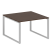 Переговорный стол 1 столешница Metal System Style БО.ПРГ-1.2 1200x1235x750 (Дуб Наварра/Серый металл)