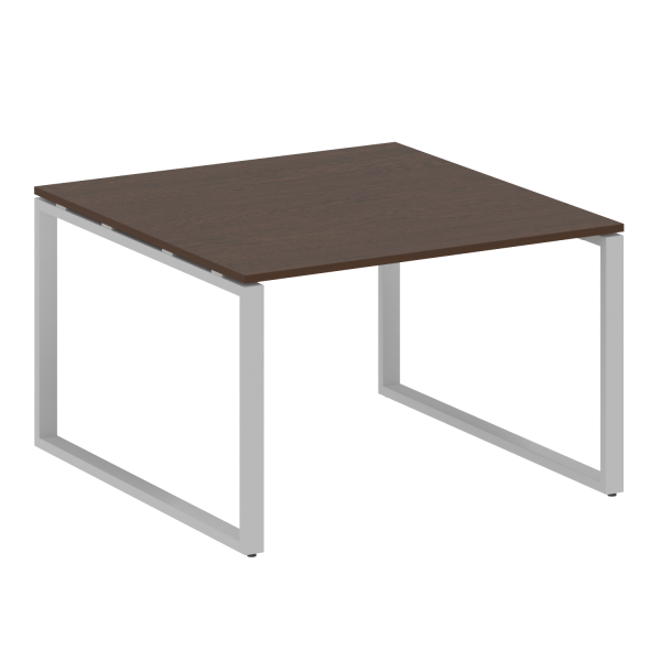 Переговорный стол 1 столешница Metal System Style БО.ПРГ-1.2 1200x1235x750 (Венге Цаво/Серый металл)