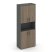 Шкаф высокий широкий SN.STS-107 (796х400х1982) (Антрацит/Тиквуд Светлый)