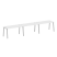 Рабочая станция на 3 рабочих места на А-образном м/к Metal System Style БА.СМ-3.3 4200x720x750 (Дуб наварра/Серый металл)