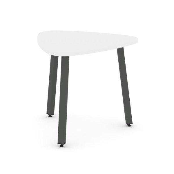 Стол переговорный SN-5.SPRG-70.3 (900х900х750) (Белый/Металл Антрацит)