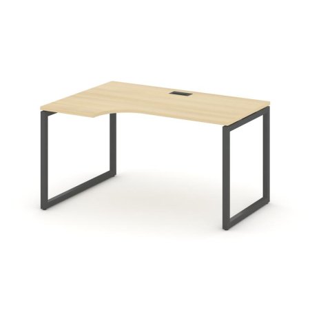 Стол рабочий эргономичный SN-4O.SPA-011(L) (1380х700/980х750) (Акация Лорка/Металл Антрацит)