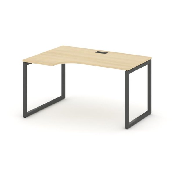 Стол рабочий эргономичный SN-4O.SPA-021(L) (1380х800/980х750) (Акация Лорка/Металл Антрацит)