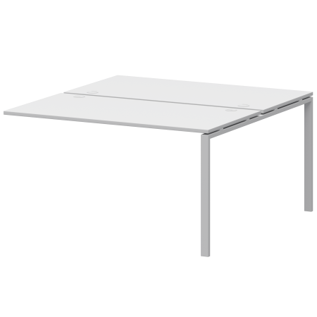 Модуль двойной на 2 рабочих места Арго-М АМБЭ-005 1800x1496x760 (Белый/Белый)