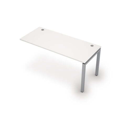 6МБК.5174 Линейная бенч-система, конечный модуль (1600x700x750) (Белый/Алюминий матовый)