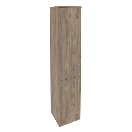 Шкаф высокий узкий левый Onix O.SU-1.3L 400x420x1977 (Тиквуд Темный)