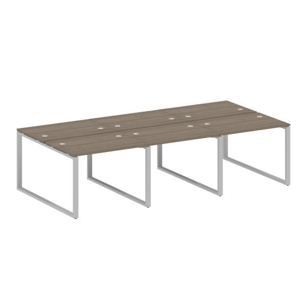 Рабочая станция Metal System Style БО.СМ-6.1 3000x1475x750 (Вяз/Серый металл)