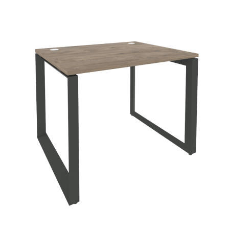 Стол рабочий на О-образном м/к Onix O.MO-SP-1.8 980x800x750 (Тиквуд Темный/Черный металл)