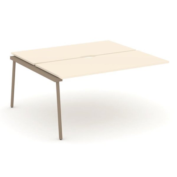 Двойной наборный элемент рабочей станциии ES.2.NRS-4-VP (1580х1500х750) (Сатин/Металл Латте)