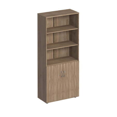 Шкаф для документов полузакрытый Комфорт МП2 К 371 800x380x2000 (Дуб шамони темный)