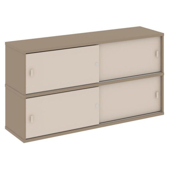 Надставка на 2 тумбы высокая ES.NV-2.1 (1500х410х795) (Латте/Капучино)