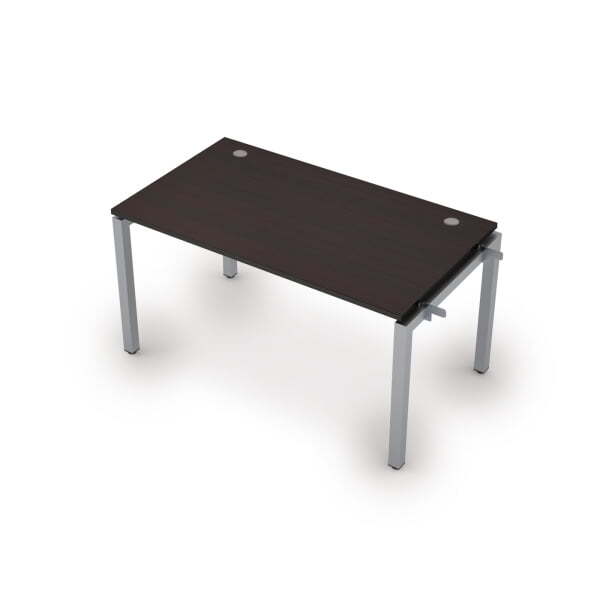 6МБН.5189  Линейная бенч-система, начальный модуль (1400x800x750) (Венге/Алюминий матовый)