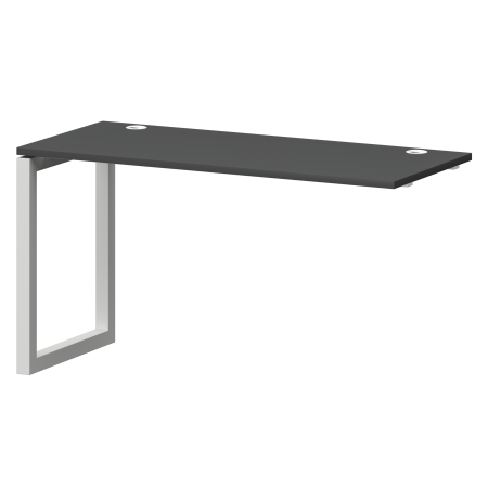 Модуль линейный на металлокаркасе Смарт СМС25-О-14К.60Э.Пр.50 1400x600x750 (Графит/Белый)