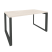 Стол рабочий на О-образном м/к Onix O.MO-SP-3.8 1380x800x750 (Тиквуд Темный/Белый Металл)