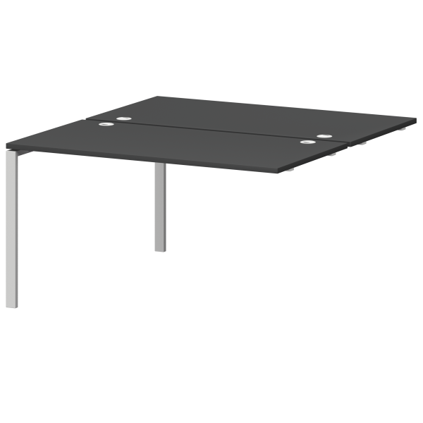 Модуль двойной универсальный на металлокаркасе Смарт СМС2-П-12К.149Э.Пр25 1200x1496x750 (Графит/Белый)