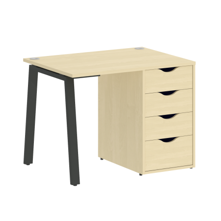 Стол письменный VR.SP-3-98.4.A 980x720x750 (Клен/Антрацит Металл)