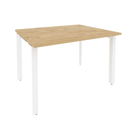 Стол переговорный Onix O.MP-PRG-1.2 1180x980x750 (Тиквуд Светлый/Белый Металл)