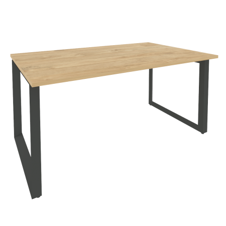 Стол переговорный Onix O.MO-PRG-1.4 1580x980x750 (Тиквуд Светлый/Черный металл)