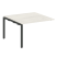 Проходной наборный элемент переговорного стола Metal System Style БП.ППРГ-2 1200x1235x750 (Дуб Наварра/Серый металл)