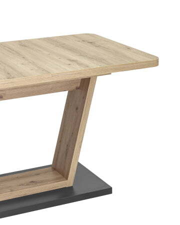 Стол Vector 120-160*80 дуб/графит (Стол обеденный Vector графит)