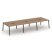 Рабочая станция 2-х сторонняя SN-6A.DRS-061 (2940х1232х750) (Тиквуд Светлый/Металл Антрацит)