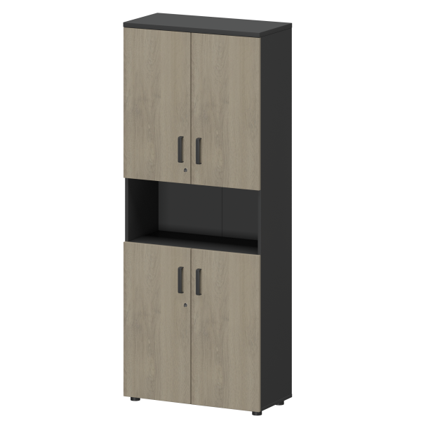 Шкаф Смарт СМШ-58Д4 Тип1 792x380x1990 (Графит/Кронберг)