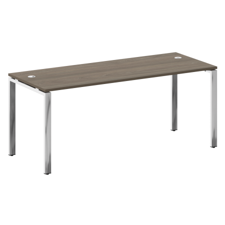 Стол рабочий руководителя на П-обр. м/к БП.СРР-5.7 1800x720x750 (Вяз Благородный/Нерж. Сталь)