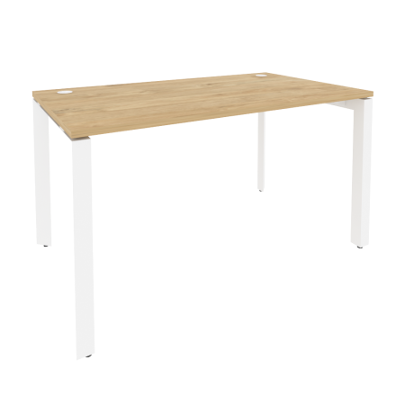Стол рабочий на П-образном м/к Onix O.MP-SP-3.8 1380x800x750 (Тиквуд Светлый/Белый Металл)