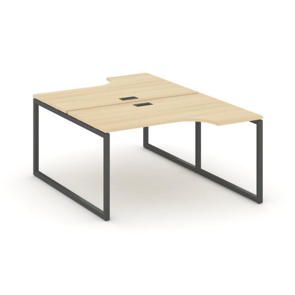 Рабочая станция эргономичная SN-4O.DRPA-001 (1380х1232/1992х750) (Акация Лорка/Металл Антрацит)