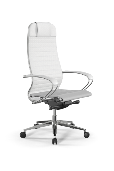 Кресло для руководителя Метта Samurai L1-3K - Infinity /Uc02/Nc02/K2cL(M26.B32.G25.W03) (Белый)