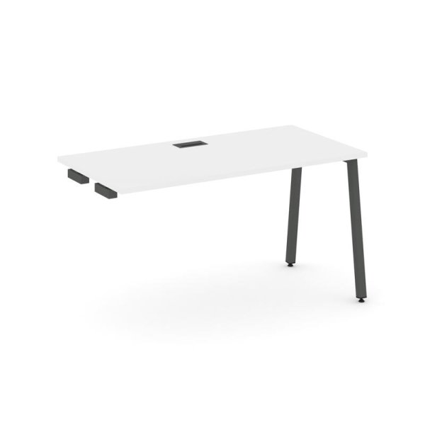Стол-приставка к опорным элементам SN-4A.OPRS-004 (1580х600х750) (Белый/Металл Антрацит)