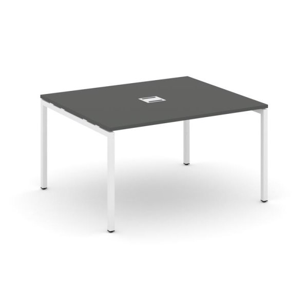 Стол переговорный SN-4P.SPRG-032 (1180х1180х750) (Антрацит/Металл Белый)
