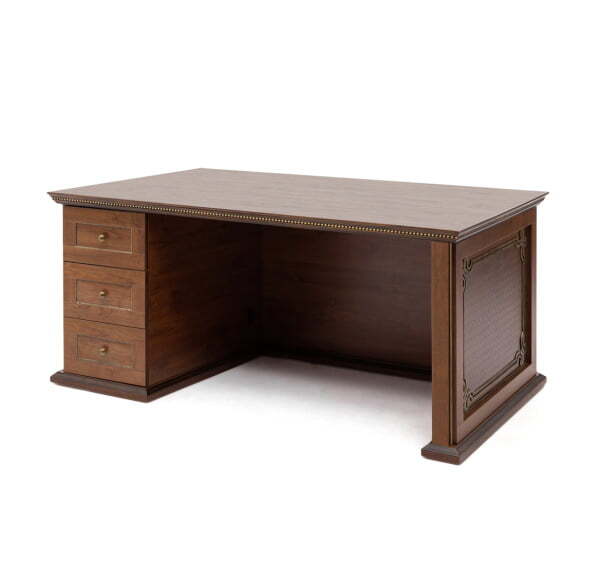 ISEO Стол для руководителя L160 шпон (Вишня Античная)