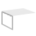 Проходной наборный элемент переговорного стола Metal System Style БО.ППРГ-3 1400x1235x750 (Дуб Наварра/Серый металл)