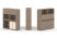 Тумба двойная + высокая надставка ES.NB.2V-13 (1500х410х1520) (Латте/Тиквуд Светлый)