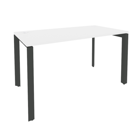 Стол рабочий на П-образном м/к Onix O.MP-SP-3.7 1380x720x750 (Белый Бриллиант/Черный металл)