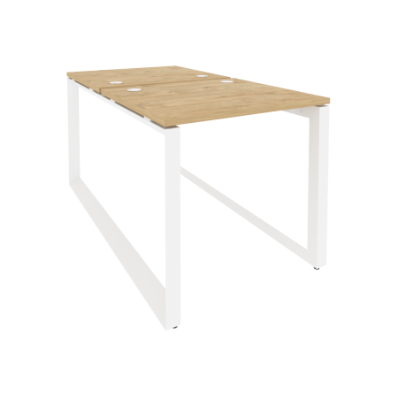 Рабочая станция на О-образном м/к Onix O.MO-D.RS-2.0.7 780x1475x750 (Тиквуд Светлый/Белый Металл)