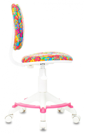 Кресло детское CH-W204/F мультиколор алфавит крестов. пластик подст.для ног пластик белый (Мультиколор)