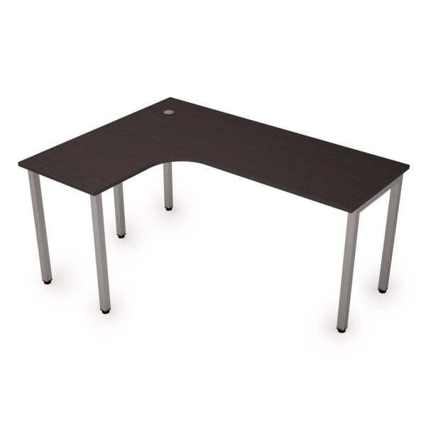 Стол письменный на металлокаркасе лев одиночная опора заказывается отдельно Стиль 2М.132 1600x1200x7 (ВенгеСерый)