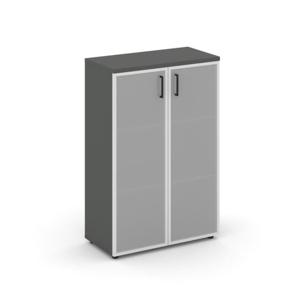 Шкаф средний широкий SN.STS.E-206 (796х400х1203) (Антрацит/Сатин)