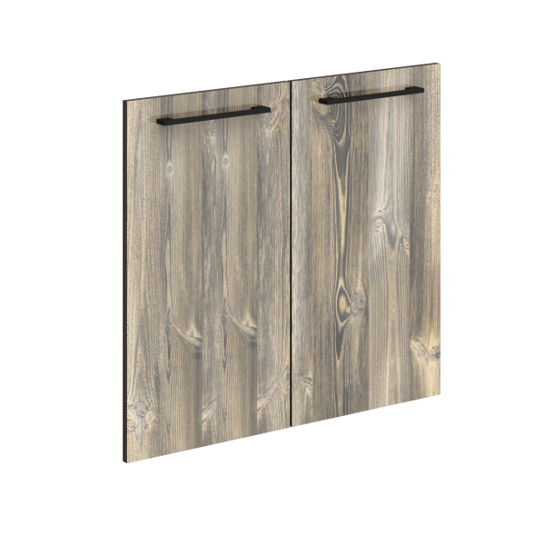 Комплект дверей низких Morris MLD 42-2 Дуб Базель 844x765x18 (Дуб Базель/Венге Магия)