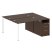 Рабочая станция с опорной тумбой Metal System Style БП.РС-СТП-2.2 1612x1475x750 (Дуб Наварра/Серый металл)