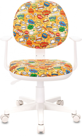 Кресло детское CH-W356AXSN оранжевый бэнг крестов. пластик пластик белый (Оранжевый)